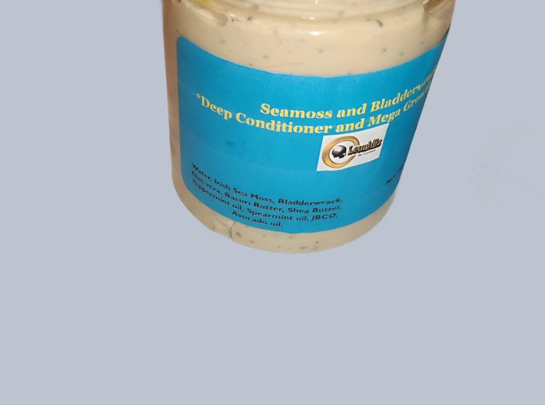 Seamoss and Bladderwrack *Leave In Conditioner and Mega Growth Formula* 8oz* - Leonidiz 