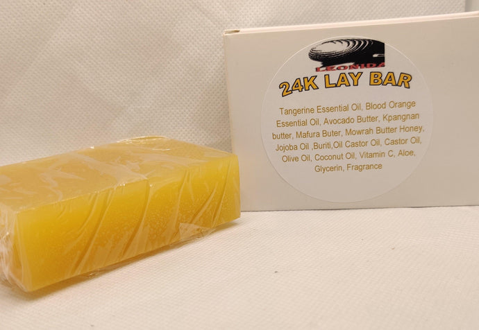 24K LAY BAR-Now with Soap Bag/Holder - Leonidiz 